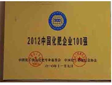 2012中国化肥企业100强